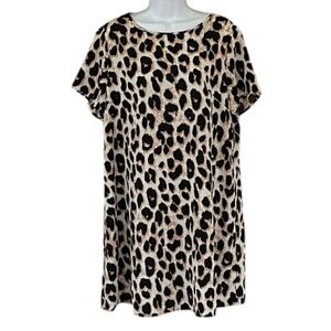Emery Rose leopard print dress, size XL, like new!